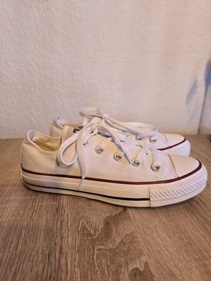 Converse Damen Chuck Taylor All Star Schuhe Weiß Textil Low-Top Sneaker EU 36
