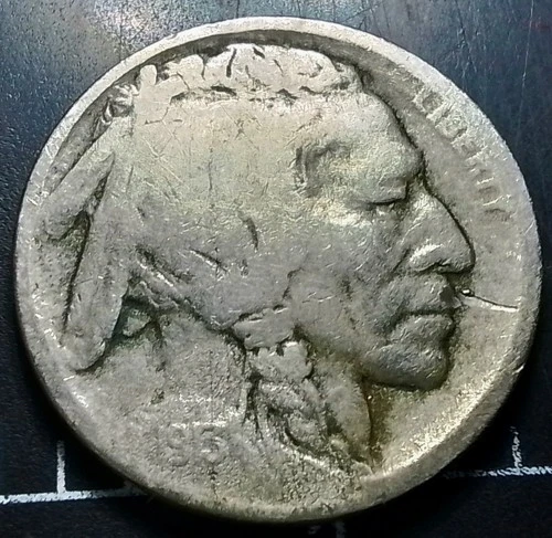 (Mar26) 1913 S Type 1  Indian Head Buffalo Unfortunately Nic A Dated