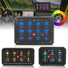 6812 Gang Onoff Switch Panel Circuit Control Box Led Light For Truck Boat Car