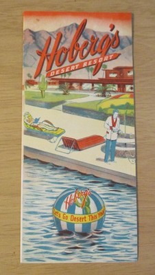 Circa 1935 Southern CAL TRAVEL Brochure~''HOBERG'S DESERT RESORT''~Borrego Springs