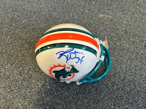 Ricky Williams Signed Miami Dolphins Mini Helmet Autographed BAS not PSA