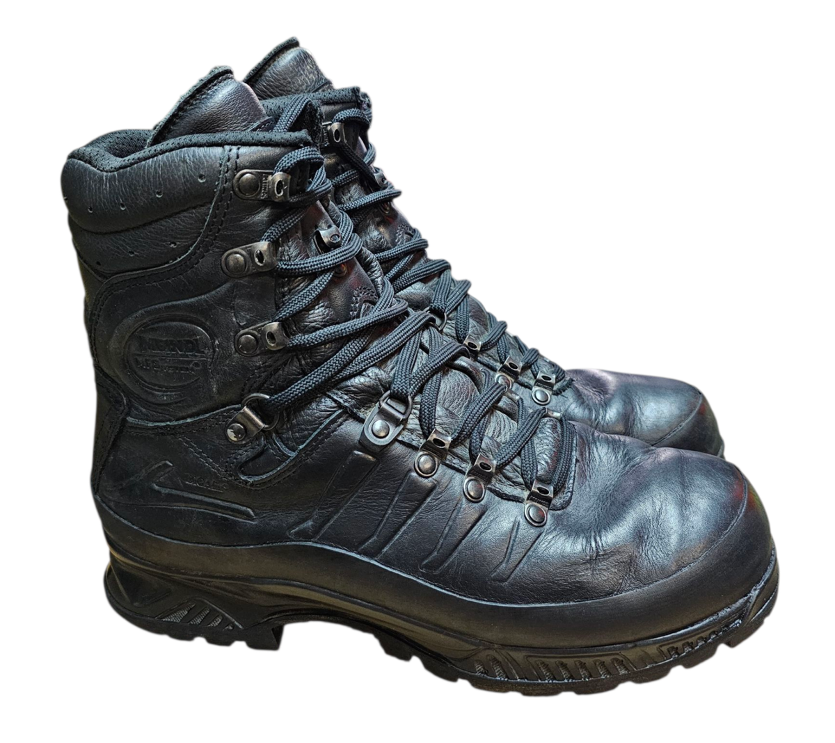 GRADE Meindl German Army SF Issue Black Leather Gore-Tex Combat Boots