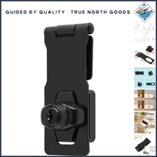 Automatic 4-Inch Keyed Hasp Lock - Rust-Resistant Metal for Lasting Security