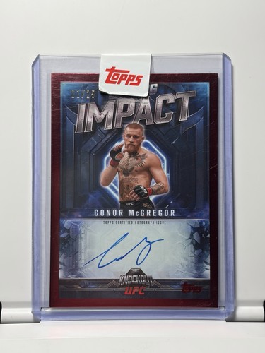 2025 Topps UFC Knockout Conor McGregor ON CARD Red Auto /25 SEALED NOTORIOUS🔥
