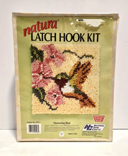 Natura Latch Hook Kit Hummingbird Design 12" x 12 " New in Package Sealed