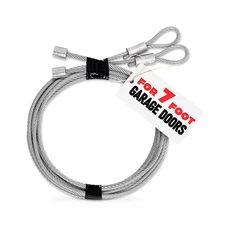 Garage Door Cables for 7 ft Door – 8 ft 6 inch Long, Heavy-Duty Steel Galv