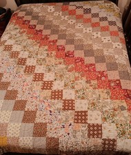 Vintage King Handmaid Quilt 112" x 115" 1986