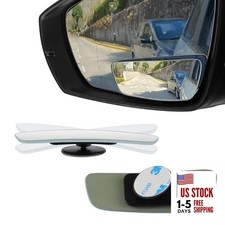 Blind Spot Mirror Rectangular Shaped Hd Glass Adhesive Mount Long Rectangular