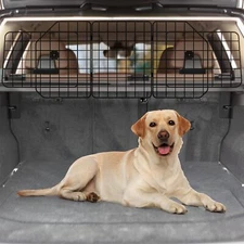 Adjustable Dog Car Barrier Universal-Fit Pet Divider Gate for SUVs Cars Vehicles