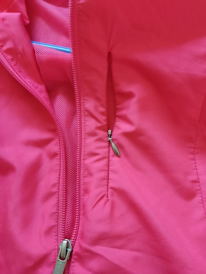 Reebok Rosa Mujer Alta Visibilidad Correr Ciclismo Deportes Chaqueta Mangas Talla UK M Cremallera Foto 4 de 4