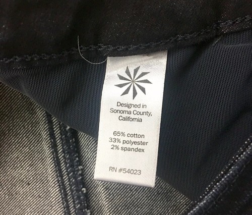 Jeans skinny Athleta Sculptek overdye lavaggio scuro nuovi con etichette taglia 0 - Foto 5 di 6