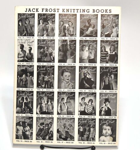 VINTAGE 1950 JACK FROST STRICKSTRICKER ANLEITUNGSBÜCHER #2 - Bild 2 von 4