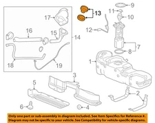 GM OEM 11-17 Acadia Limited Fuel System Fuel System Components-Fuel Cap 23361898