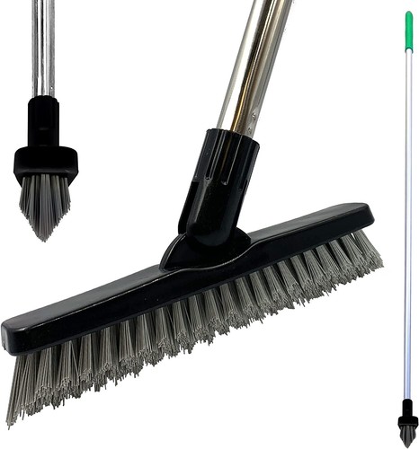 Grout Scrubbing Cleaning Brush Floor Scrub Stiff Broom Long Handle Colour Coded - Bild 12 von 13