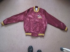 Vintage Washington Redskins Chalk Line Satin Jacket Mens Size M Defect Spot