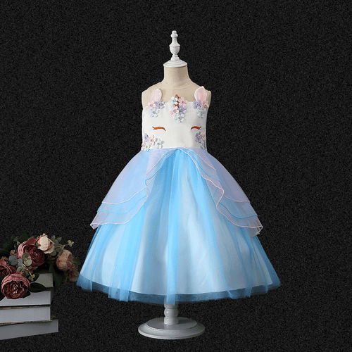 DH Girls Unicorn Princess Costume Pageant Party Holiday Dress - Picture 17 of 26