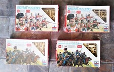 Vintage 4 x ESCI 1/72 British Infantry  Dragoons Napoleonic Wars WATERLOO 1815