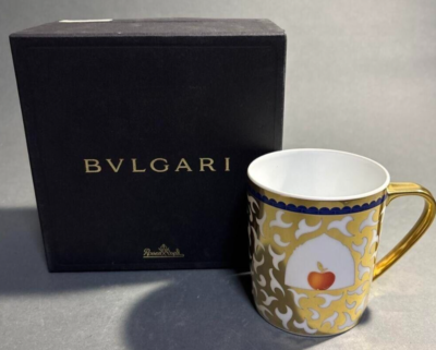 BVLGARI Mug Cup Frutta alla Finestra White Gold Porcelain