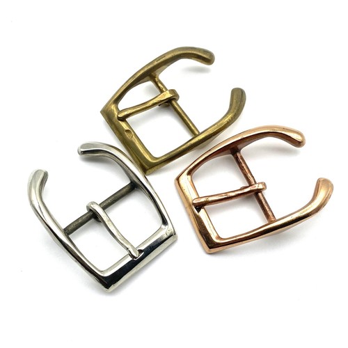 38mm Copper Leather Belt Buckle,Un-Coated Brass/Silver/Red Copper Buckle - 第 4/10 張圖片