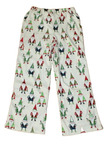 Munki Munki Nite-Nite flannel pajama set kids M (8) Christmas elves gnomes NWT - Picture 8 of 11