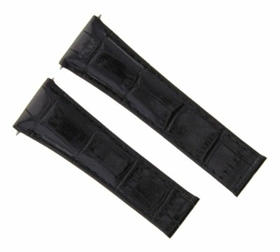 20MM NEW LEATHER BAND STRAP ITALIAN FOR ROLEX DAYTONA 16523 WATCH BLACK REGULAR
