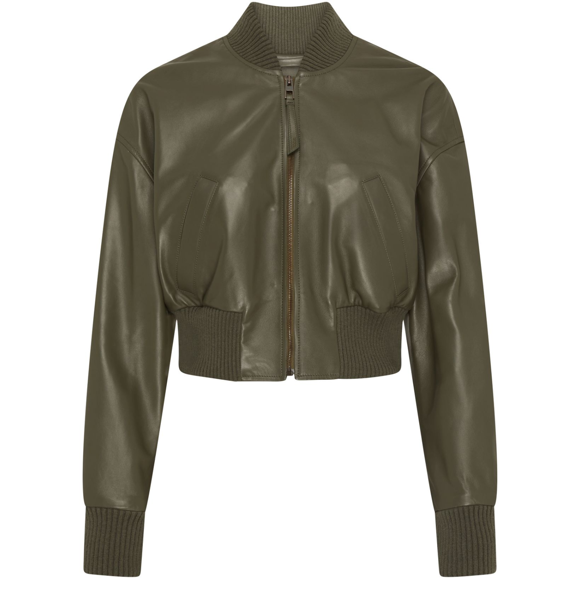 LOEWE Khaki Green Leather Bomber Jacket New & Authentic | eBay LOEWE Khaki Green Leather Bomber Jacket New & Authentic | eBay