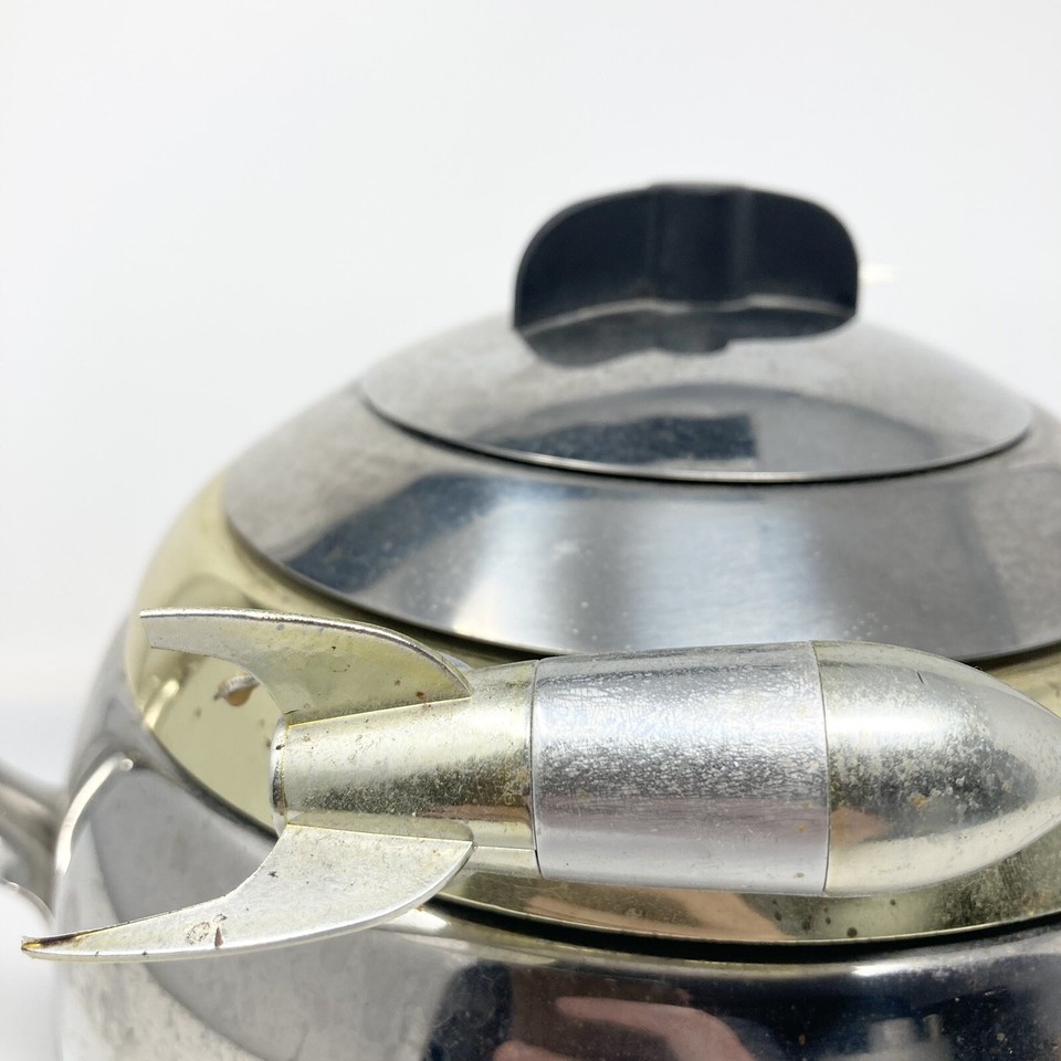 Vintage Kamenstein Spinning Rocket Tea Kettle World Of Motion With