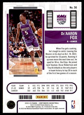 2022-23 Panini Contenders Basketball Season Ticket De