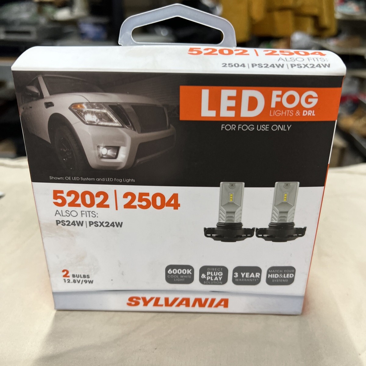 Sylvania LED Fog Lights & DRL 5202/2504 PS24W/PSX24W New in box 2