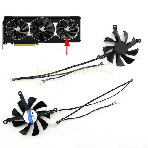Cooling Fan for XFX RX5700XT 5600XT THICC III Ultra Graphics Card CF1010U12S - Afbeelding 8 van 17