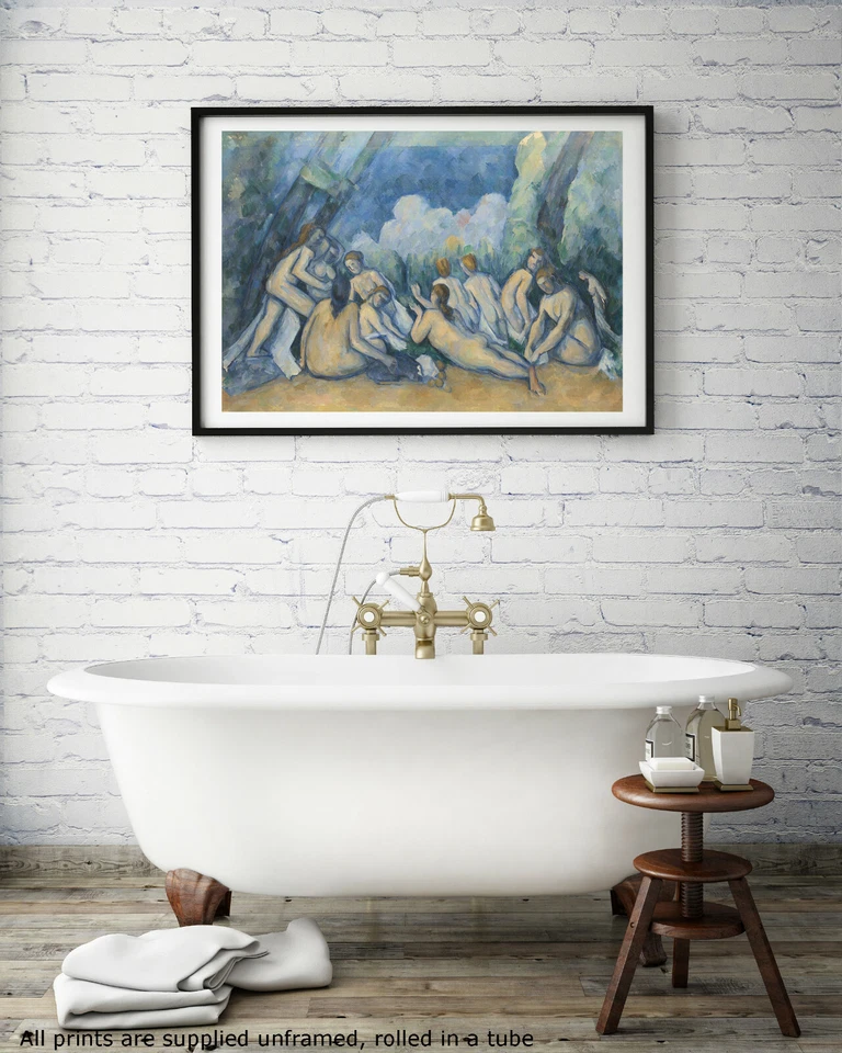 Art print Cezanne Grand Bathers giclee poster gallery wall art painting - Image 4 of 4