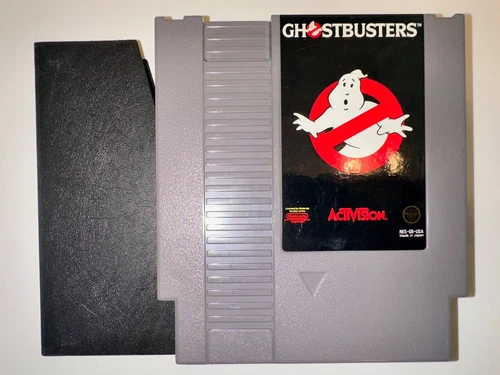 Ghostbusters NES Nintendo Entertainment System Cartridge +Dustcover CLEAN Tested