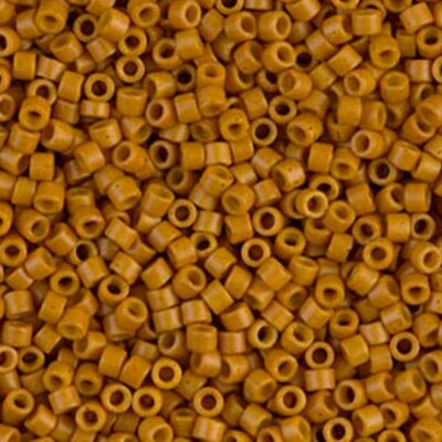 Miyuki Delica Seed Beads Size 11/0 Opaque Pumpkin 7.2GM DB653