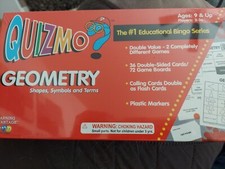 QUIZMO GEOMETRY EDUCATIONAL BINGO SERIES NEW