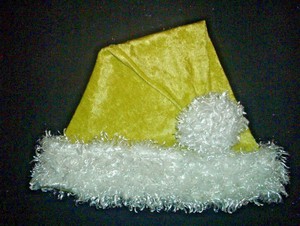 lime green santa hat