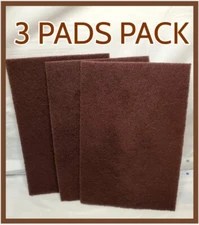 7920000452940 Skilcraft Light Cleaning Scouring Pad 6 x 9 Nylon Maroon 3 PACK