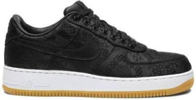 Nike Fragment Design x CLOT x Air Force 1 Black Silk for Sale