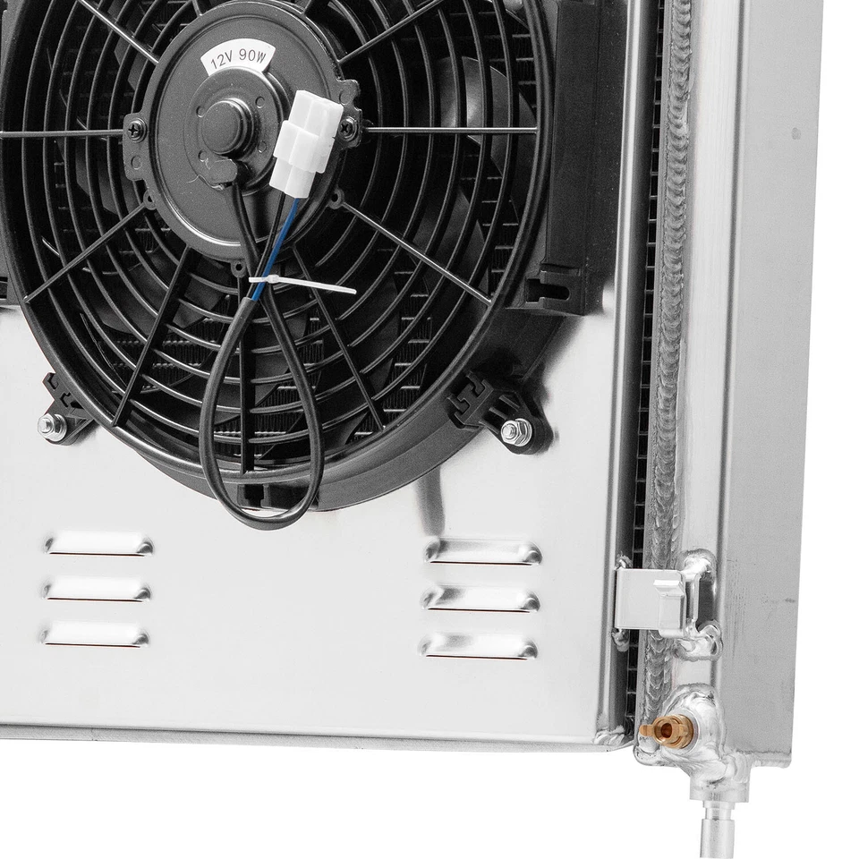 3-Row Aluminum Radiator Shroud+Fan Fit 2008-2015 Chevy Captiva/ 08-10 Saturn Vue Foto 4 de 4