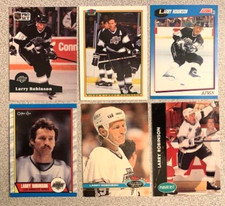 (19) DIFFERENT Larry Robinson  Los Angeles Kings cards - from the Early-1990s