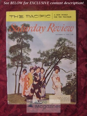 Saturday Review October 23 1954 THE PACIFIC FUJI JAMES MICHENER ELIOT ELISOFON