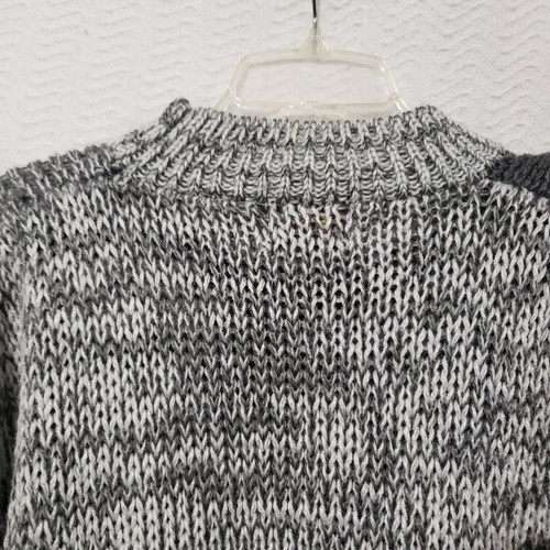 Handknit Oakton Limited Gray White Black Men's Sweater XL - Picture 8 of 11