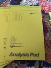 Lot of 6 National Brand Eye-Ease Analysis Pad 7 Columns 50 Sheet 14x8.5 Vintage
