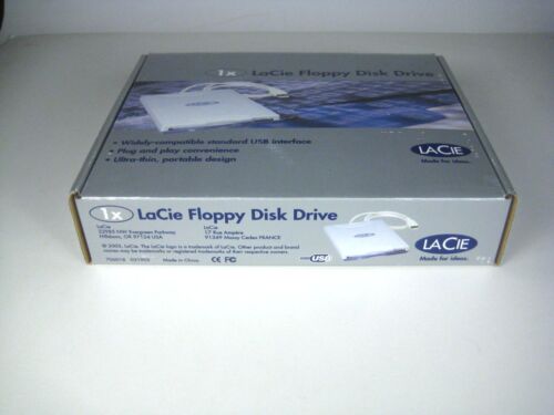 LaCie USB Floppy Disk Drive 1X Windows Mac Quick Start Guide Installation CD NEW