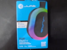 JLAB BLACK POP PARTY ULTRA PORTABLE WIRELESS SPEAKER RGB LIGHTS