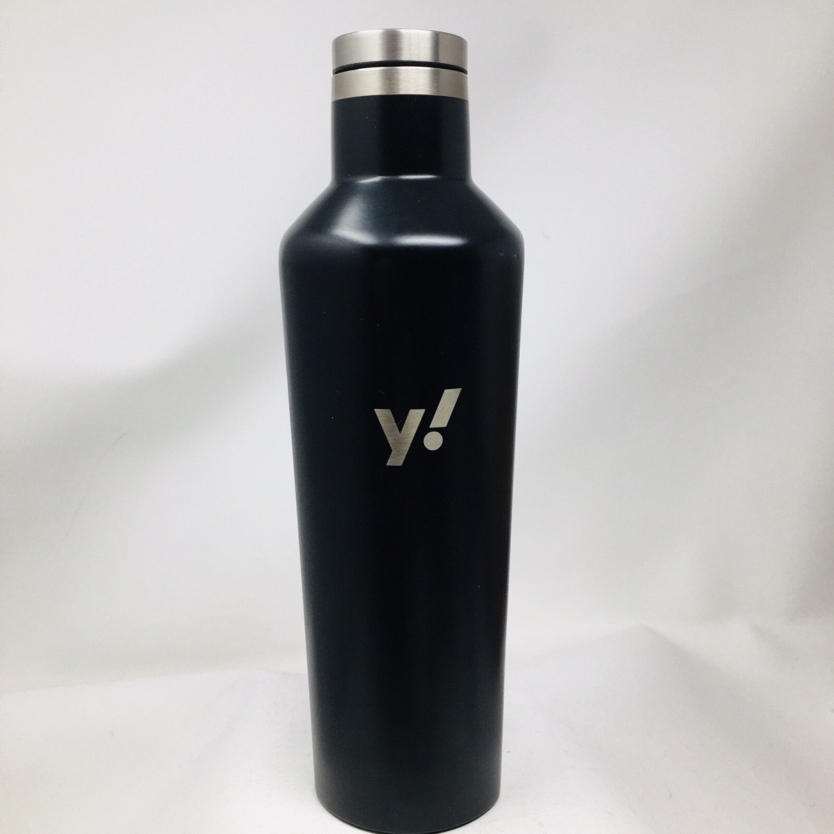 Corkcicle Black Bottle Stainless Steel Canteen 16 Oz Y! Portable