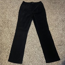Vintage Y2K Black Velvet Pants by E39 Size 6  Whimsigoth Bootcut Flare