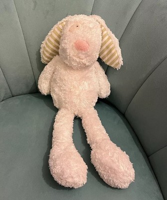 Marks & Spencer M&S Cremefarben Schlapp Hund Welpe Spielzeug Plüsch 1649659 Grüne Ohren 15 Zoll