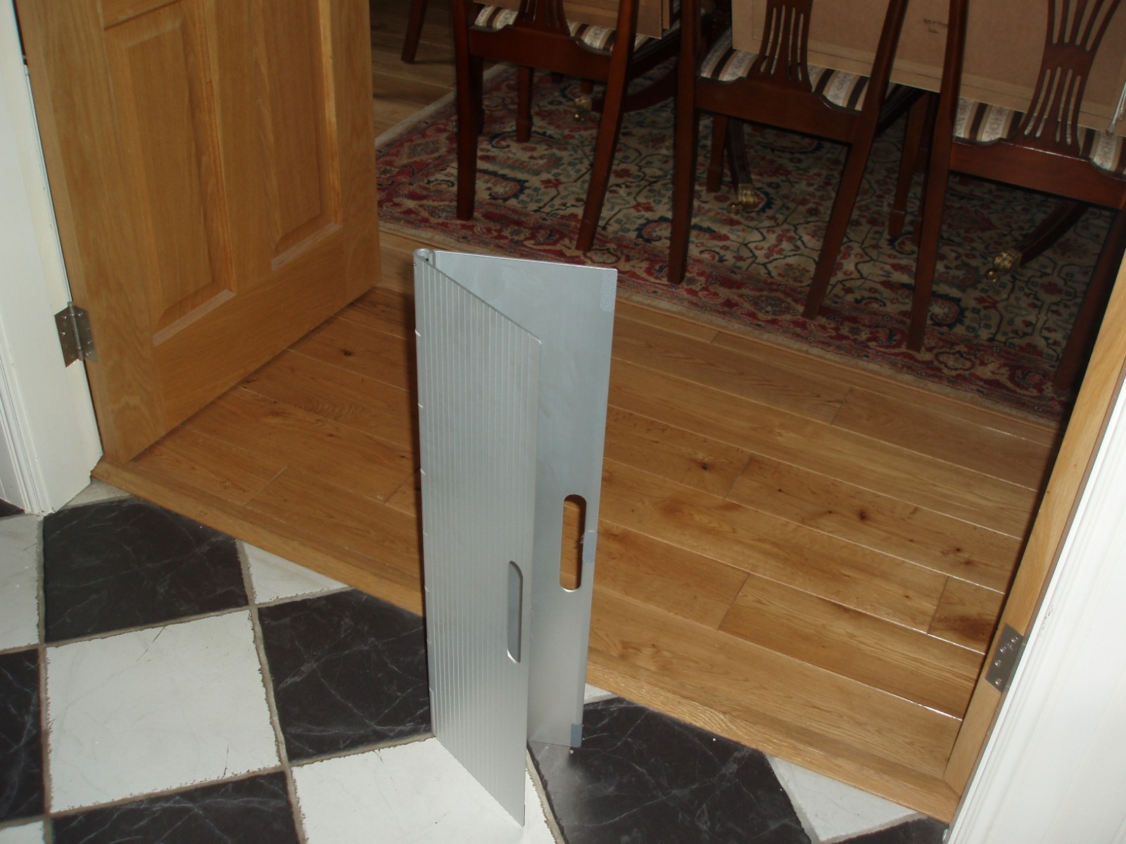 2 part Aluminium Threshold Bridge Ramp , 760mm Wide X 190mm depth each