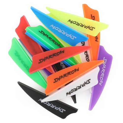 50X 2" 3" Archery Vanes Rubber Fletches Fletching Hunting Bow Arrows Shaft DIY - Picture 5 of 20