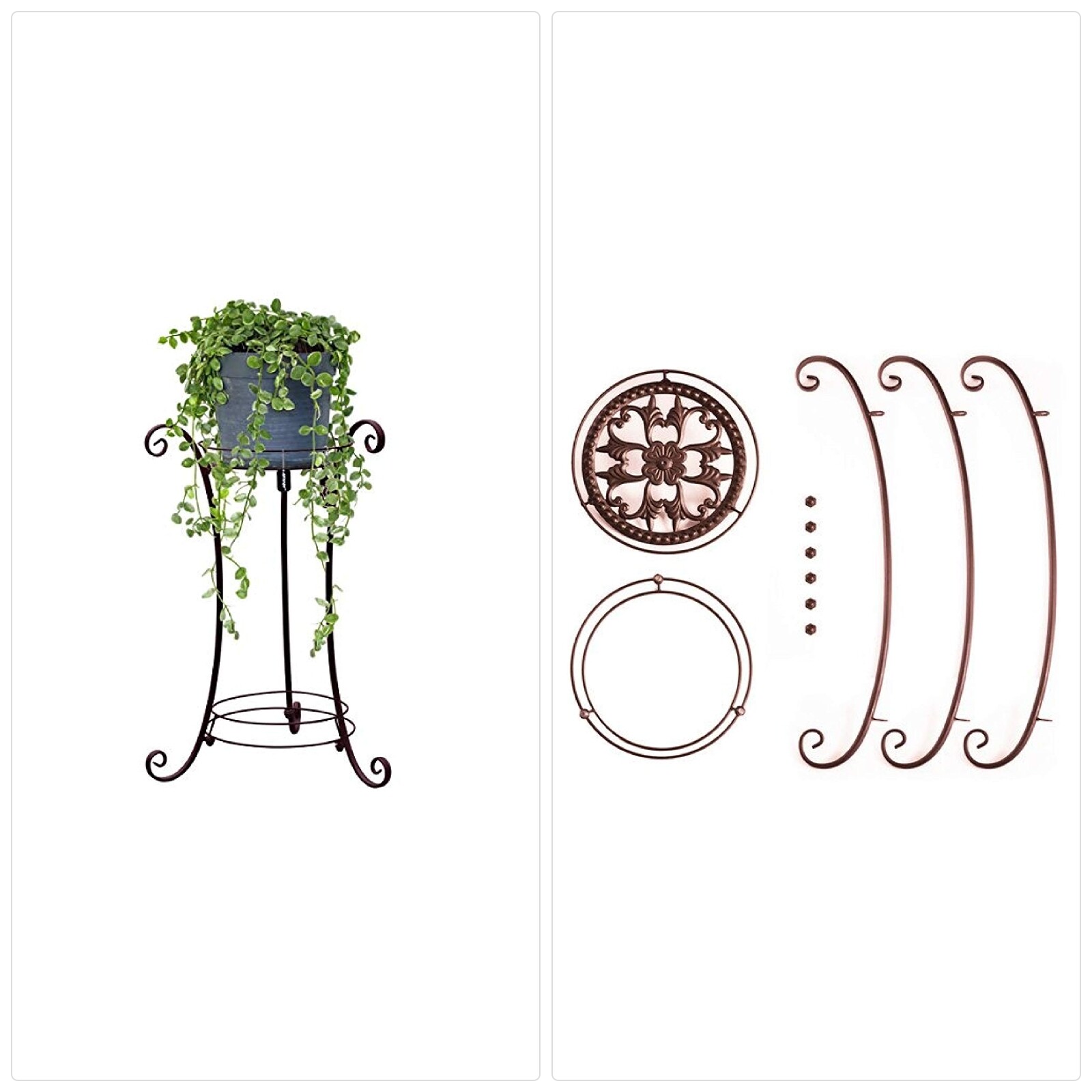 AISHN Classic Tall Plant Stand Art Flower Pot Holder Rack Planter Supports Garde AISHN Classic Tall Plant Stand Art Flower Pot Holder Rack Planter Supports Garde